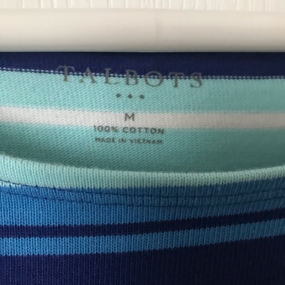 Talbots Blue Striped Dress - Picture 3 of 5